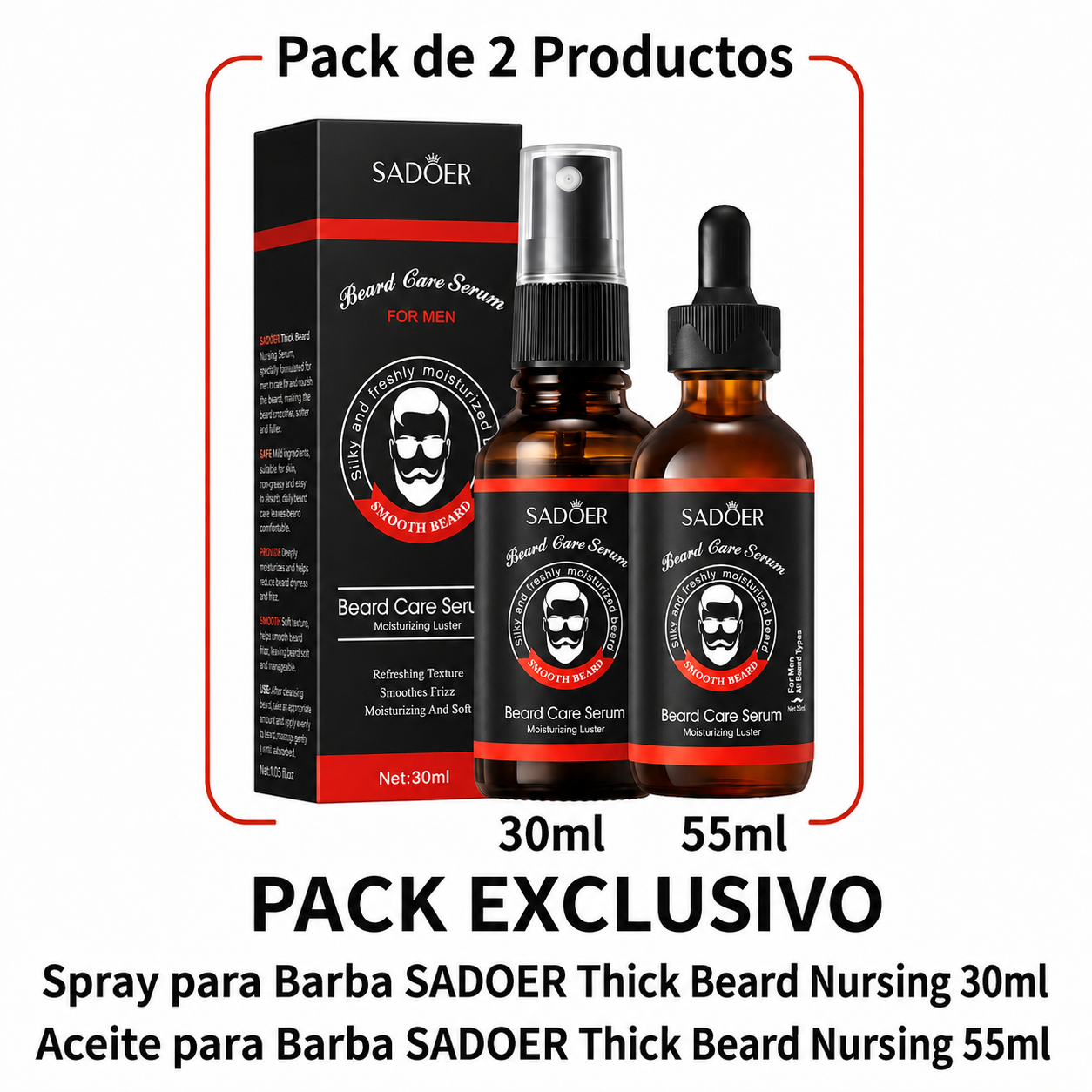 Set Aceite+Spray Barba Crecimiento